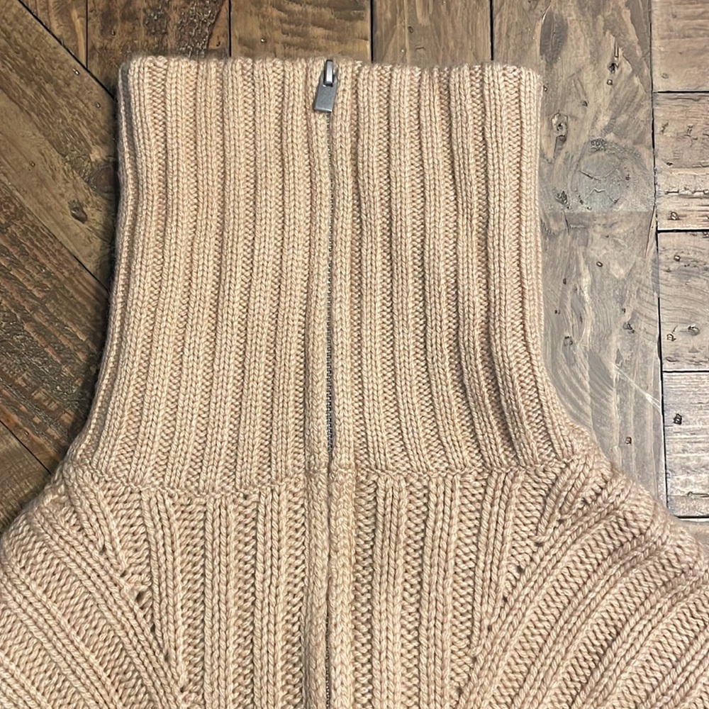 NWT Vince. Ribbed Zipped Wool Blend Cardigan - Picture 9 of 11